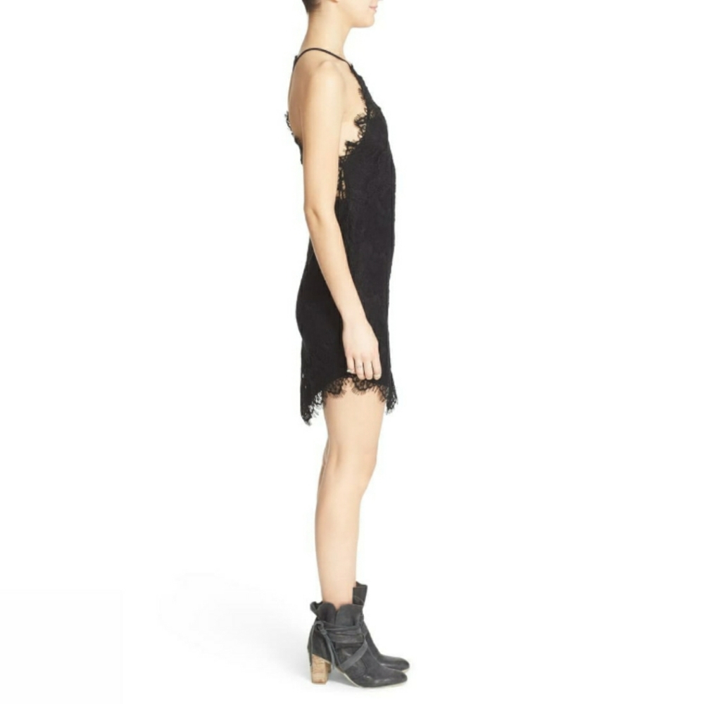 NWOT Free People She's Got It Lace Black Dress XS - Picture 7 of 8